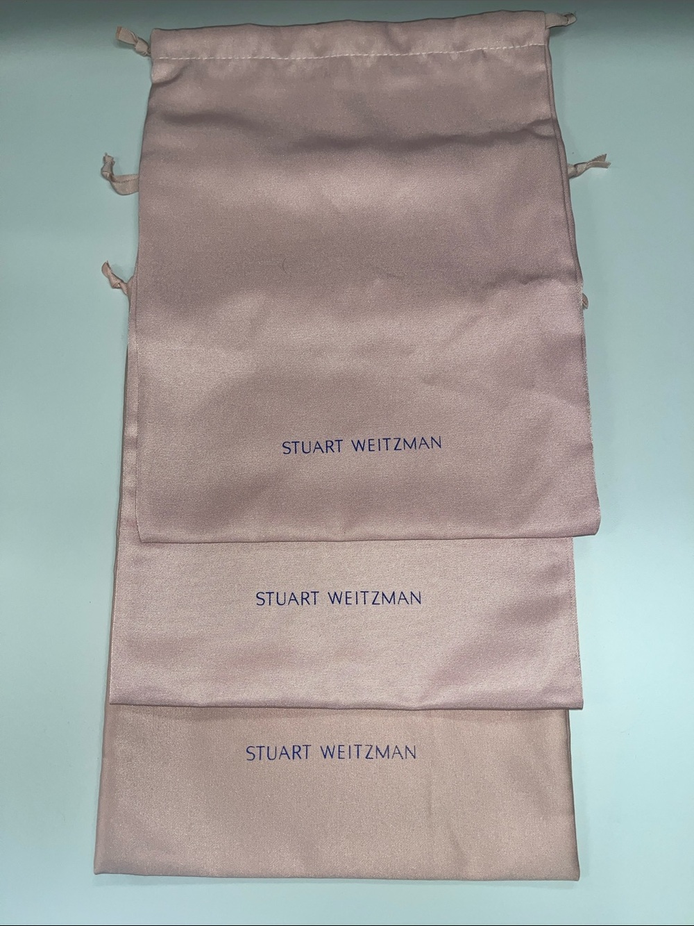 Stuart Weitzman Light Pink Drawstring Dustbag Bundle #3